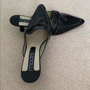 Moda Spana Slip on Black Heels